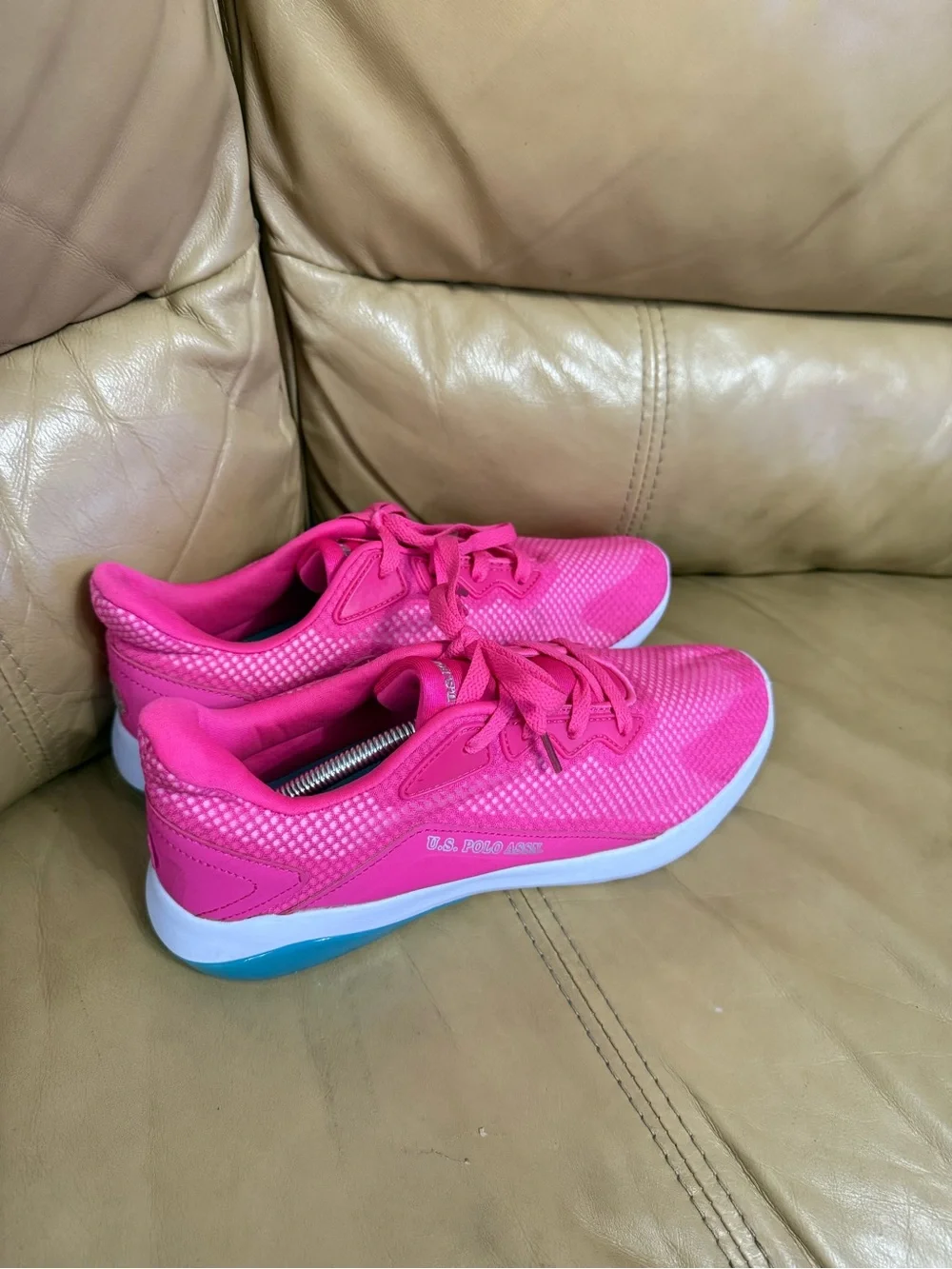 U.S. Polo Assn Fuel-M Hot Pink Teal Sneakers Women's Size 10 NWT